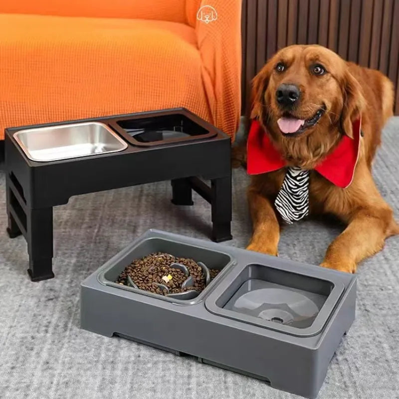 Adjustable multipurpose dog bowl