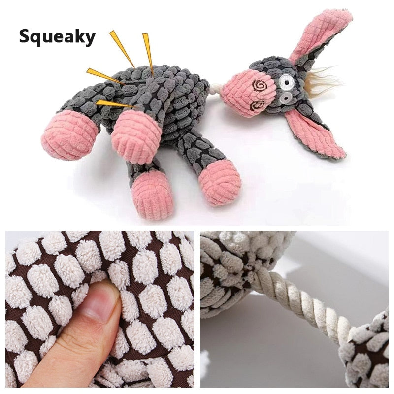 Indestructible Squeaky Plush Toy